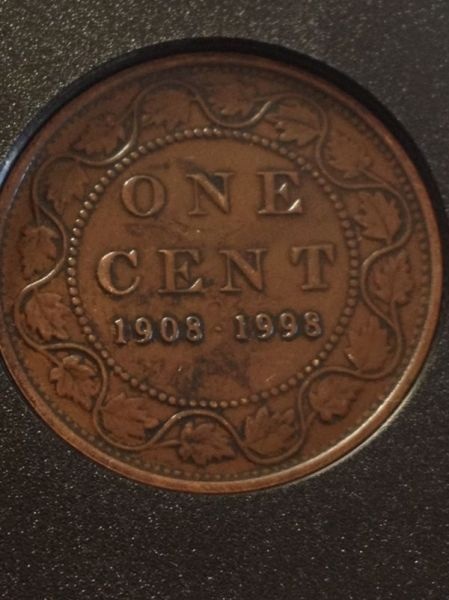 Canada-RCM--1908-1998-Antique-Finish-90th-Anniversary-Set